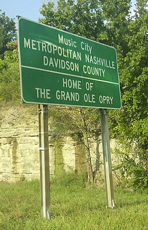 Grand Ole OPry Highway sign